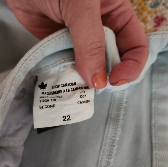 Yoga Jeans - size 22 baby blue colour - Picture 2 of 5